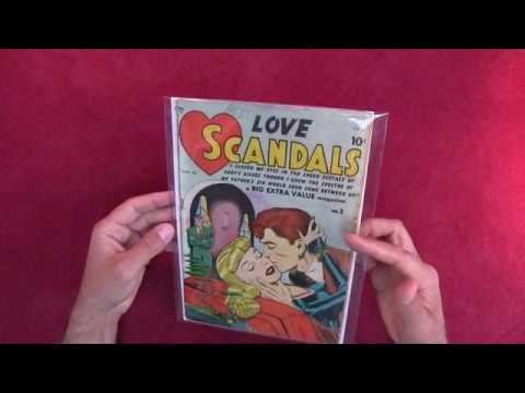 Reading Comics: Love Scandals #1, Bill Ward, Golden Age Romance, Quality/Bell Features, 1950 [ASMR] Video