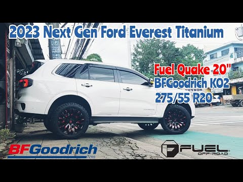 Fuel Quake 20" paired w/ BFGoodrich KO2 275/55 R20 on a 2023 Ford Everest Titanium @ RNH Tire Supply