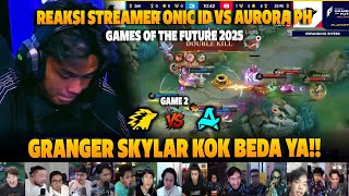 Download lagu GRANGER SKYLAR KOK BEDA YA❗REAKSI STREAMER GAMES OF FUTURE ONIC ID VS AURORA PH | GAME 2 mp3