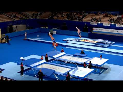 Argentina (ARG) W - 2019 Trampoline Worlds, Tokyo (JPN) - Qualification Synchro R1
