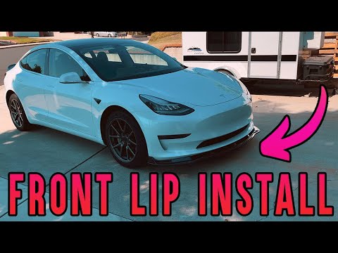Tesla Model 3 Front Lip Install