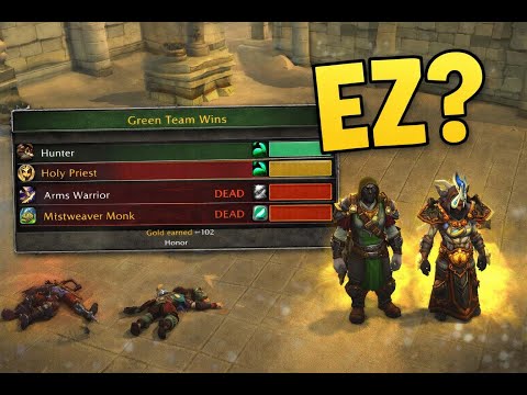 Arms Warrior DELETED | MoP Classic 2v2 Arena (Surv Hunter + Holy Priest)