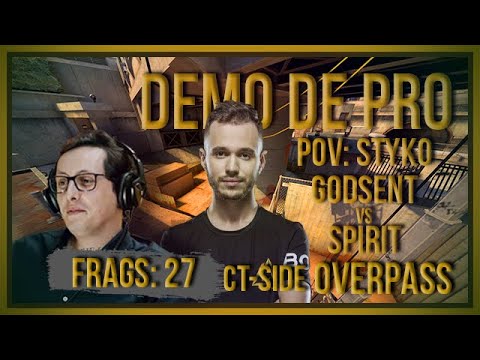 [PT] zorlaK Analisa: PoV STYKO - GODSENT vs SPIRIT - OVERPASS (CT-SIDE) [Demo de Pro]