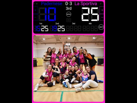 Volley Femminile 1^Div. 2024/2025: Padernese vs La Sportiva Volley