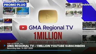 GMA Regional TV - 1 Million YouTube Subscribers Promo Plug [14-SEP-2025]