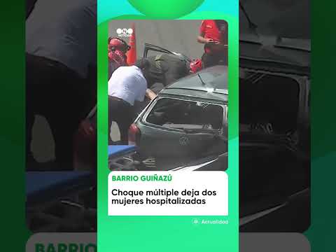 Impactante choque entre 3 vehículos