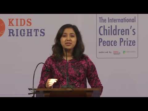 Children’s Peace Prize winner Kehkashan Basu