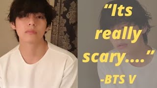 BTS V Scared Moments | Scared KimTaehyung | BTS Army Academy