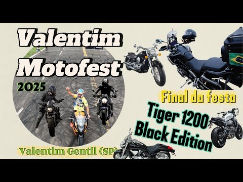 Moto Fest em Valentim Gentil 🚀 | Rolê de Tiger 1200 Black Edition | Cidades que Aceleram!