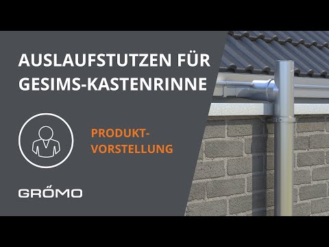 GRÖMO zeigt dir den Auslaufstutzen für die Gesims-Kastenrinne