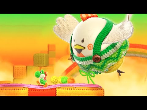 Yoshi's Woolly World - 100% Walkthrough - World 3 (All Smiley Flowers & Wonder Wools)