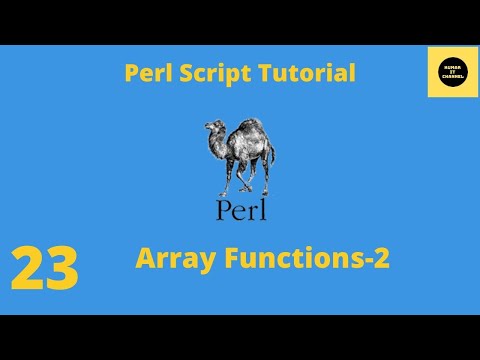 Array Functions - Perl Script Basics Tutorial - Part 23