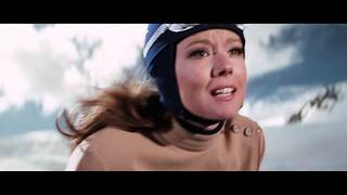 On Her Majesty&#39;s Secret Service - Aerial Ski And Avalanche Scene