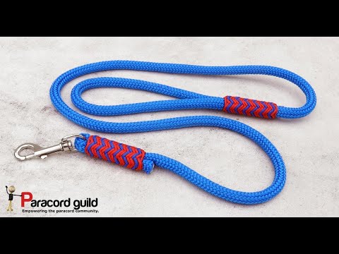 Rope dog leash- pineapple knot style