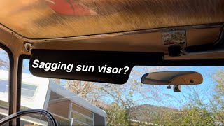 How to fix sagging sun visor in a classic ford.