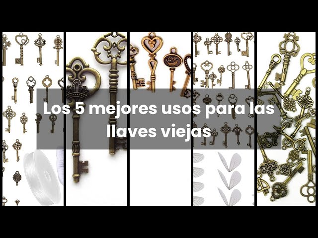 Vídeo relacionado con JYNXOR 62 piezas grandes llaves de esqueleto de bronce antiguo llave rústica para la decoración de la boda Favor, colgantes del collar