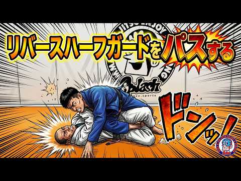 リバースハーフガードをパスする