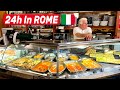 24 Hours Of ITALIAN FOOD In ROME - Best Roman Pizza & Local Street Food