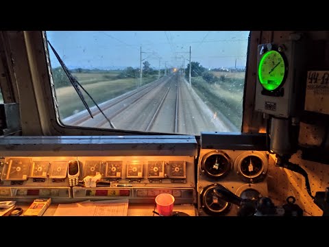 🚆 Train Driver's View Bulgaria: BDZ⚡44 098 from 0 to 110 km/h nice roar sound from engines!