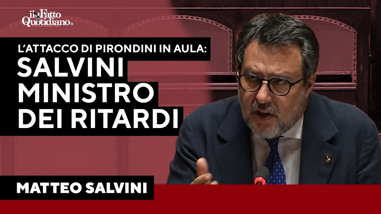 Scontro in Senato, Pirondini a Salvini: “Le sue dimissioni come i treni, non arrivano mai”