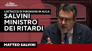 Scontro in Senato, Pirondini a Salvini: “Le sue dimissioni come i treni, non arr