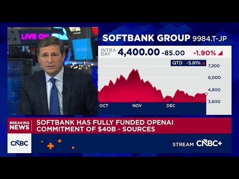 SoftBank has fully funded OpenAI commitment of $40 billion ...