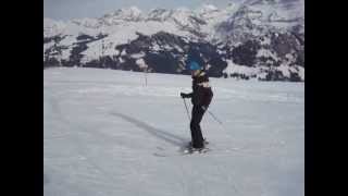 preview picture of video 'Skiing & sledging on the Betelberg, Lenk'