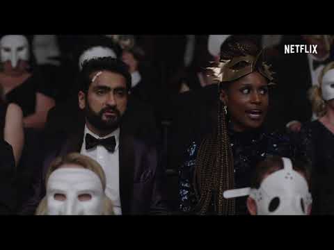 The Lovebirds masked party sequence still used in marketing