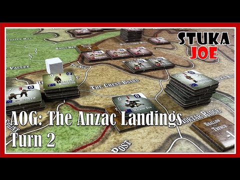Turn 2 Playthrough of the ANZAC Landing Scenario