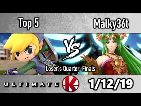 Top 5 (Toon Link) vs Malky36t (Palutena) -  Loser's Semi Finals