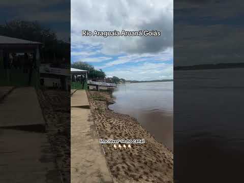 Rio Araguaia Aruanã Goiás #rioaraguaia #arraia #chuva #shorts #youtubeshorts