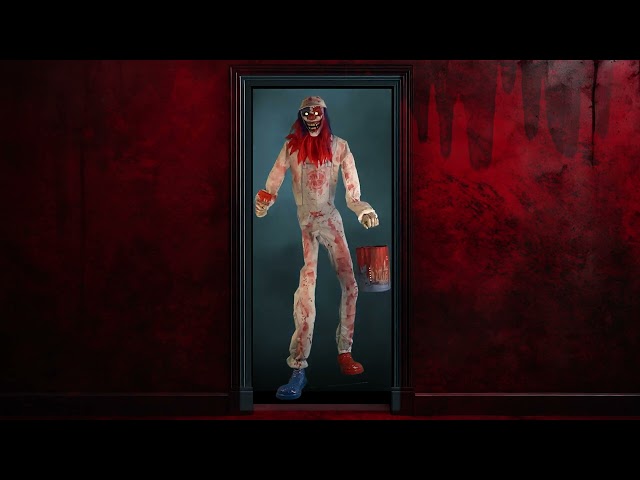 Läskig målad clown, 213 cm video