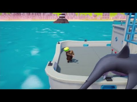 Os tubarões estão diferentes nesse jogo - gang beast