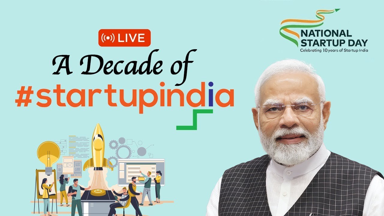 LIVE: PM Modi Marks 10 Years of Startup India | Innovation, Jobs & Growth