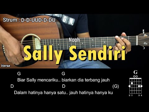 Sally Sendiri - Noah (Peterpan) | Tutorial Chord Gitar Mudah dan Lirik