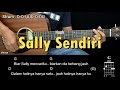 Sally Sendiri Noah Peterpan Tutorial Chord Gitar Mudah Dan Lirik