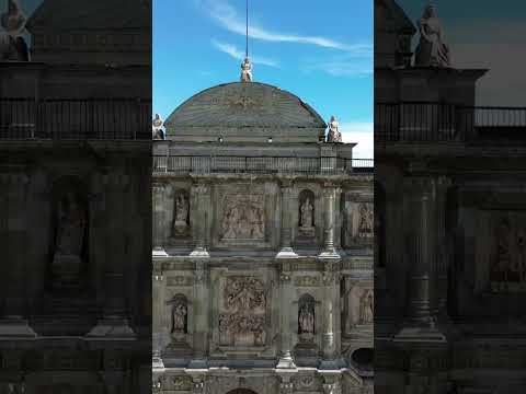 #drone #views over Catedral Metropolitana de Oaxaca Nuestra Señora de la Asunción #skyview #view