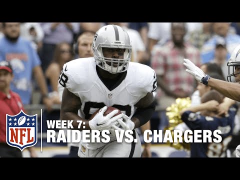 Derek Carr's Perfect Pass to Clive Walford for a 23-Yard TD | Raiders vs. Chargers | NFL