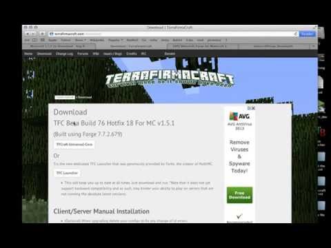 How to install TerraFirmaCraft 1.5.1 for minecraft on MAC