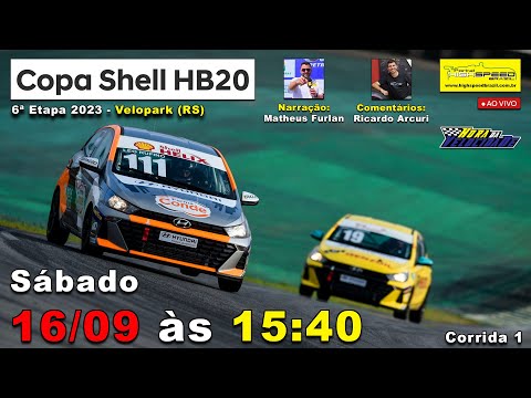 🔴 COPA SHELL HB20 | Corrida 1 | 6ª Etapa 2023 | Velopark (RS) | Ao Vivo