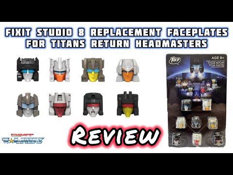 FIXIT Studios 8 Replacement Faceplates for Transformers Titans Returns Headmasters #transformers