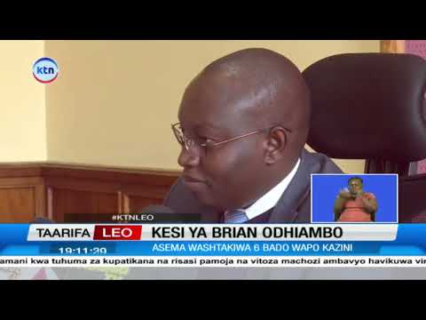 Washukiwa husika katika kutoweka kwa mvuvi Brian Odhiambo wakana mashtaka yao