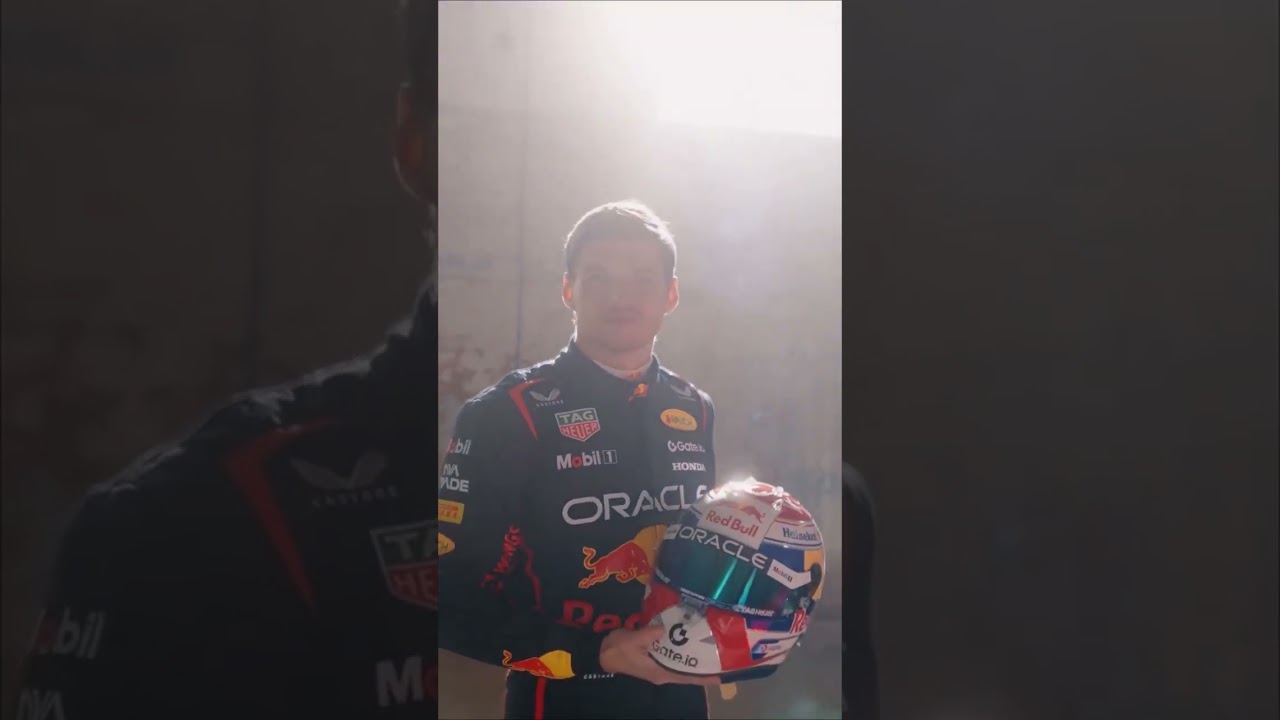MAX SHOWS US HIS 2025 HELMET.  #automobile #maxverstappen #max #redbull #f1 #formula1
