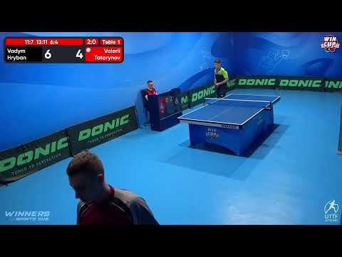 00:30 Vadym Hryban 3-0 Valerii Tatarynov West 5 WIN CUP 04.11.2022 | TABLE TENNIS WINCUP