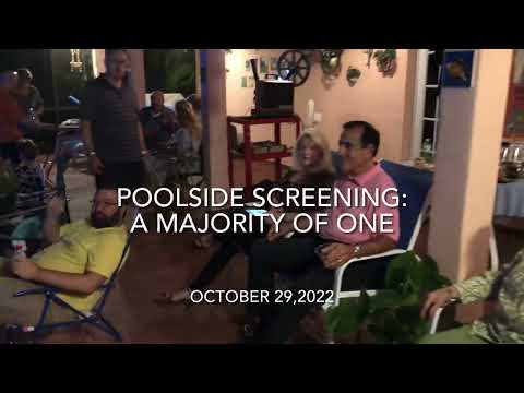 Poolside Screening of A Majority of One.