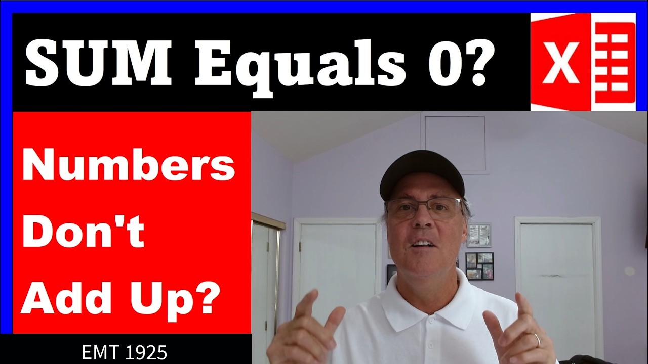 Formulas or Power Query or Regex: Why Do I Get Zero When I SUM? Excel Magic Trick 1923