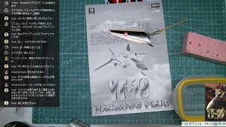 ハセガワ1/72　YF-19製作中 塗装の12　デカールたくさん