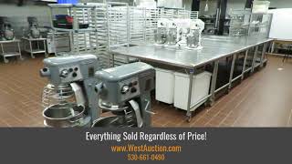 Online Auction of Commercial Kitchen & Restaurant Equipment for Sale in Sacramento, CA
