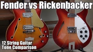 Video thumbnail for Rickenbacker 360/12 V64 vs 1967 Fender Coronado XII 12 String Guitar Tone Comparison by RockMusicReviews