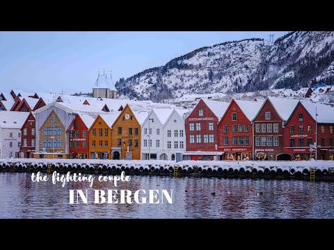 Bergen (Norway) - Walking Tour on a Snowy Day in Norway's Second Biggest City (4K)